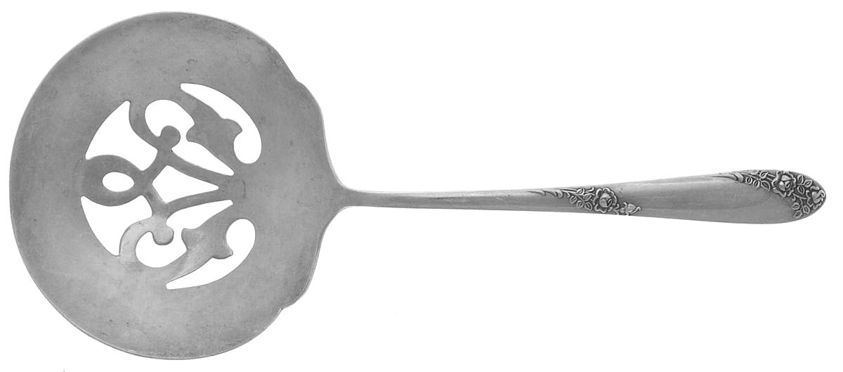 Sweetheart Rose (Sterling, 1951) Solid Bon Bon Spoon by Lunt Silver-1