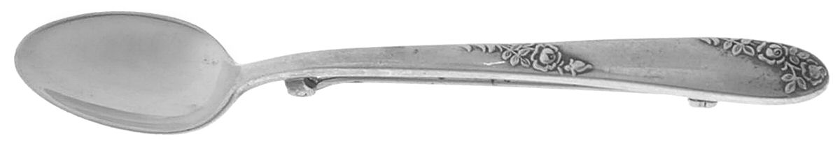 Sweetheart Rose (Sterling, 1951) Lapel Pin by Lunt Silver-1