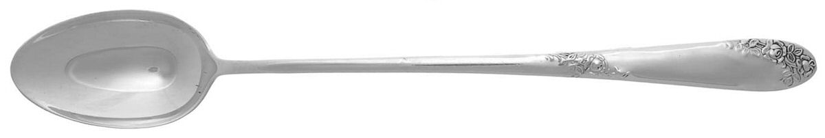 Sweetheart Rose (Sterling, 1951) Iced Tea Spoon by Lunt Silver-1