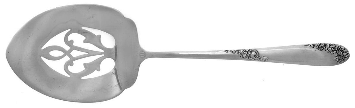 Sweetheart Rose (Sterling, 1951) Tomato Server, Solid Piece by Lunt Silver-1