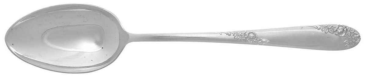 Sweetheart Rose (Sterling, 1951) Dessert/Oval Soup Spoon by Lunt Silver-1