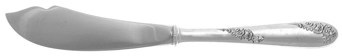 Sweetheart Rose (Sterling, 1951) Hollow Handle Master Butter Knife by Lunt Silver-1