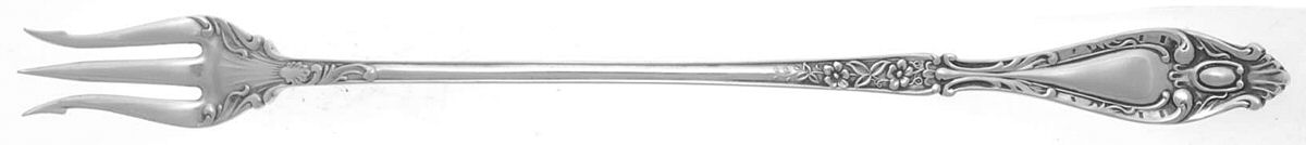 Verona (Sterling, 1894) Long Handle Pickle/Olive Fork by Lunt Silver-1