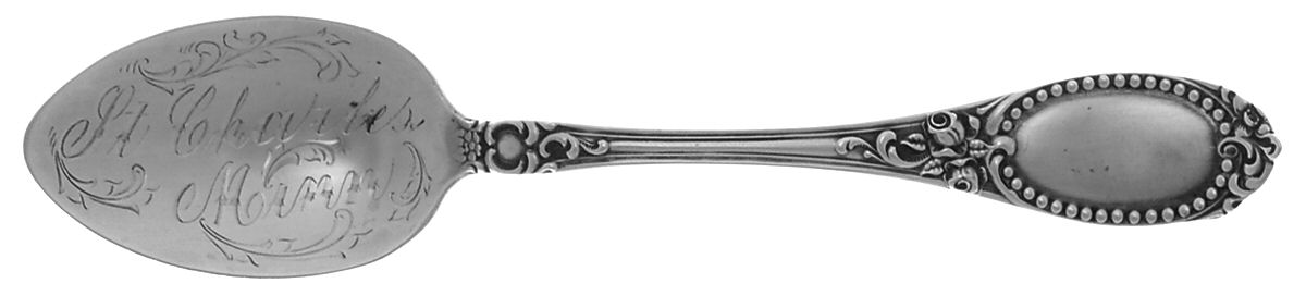 Wentworth (Sterling, 1899) Monogram Five O'Clock Teaspoon by Lunt Silver-1