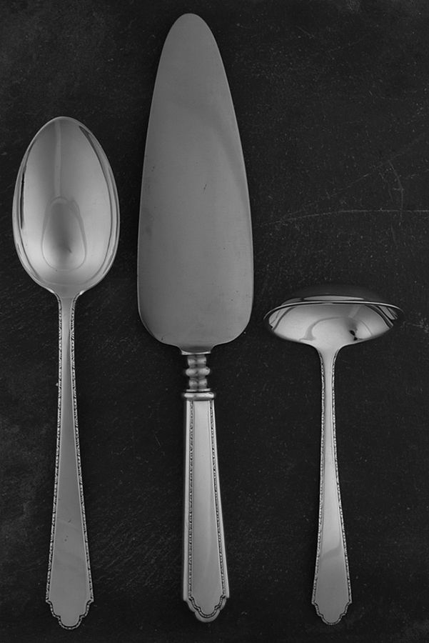William & Mary (Sterling, 1921, No Monos) 3 Piece Completer Set by Lunt Silver-1