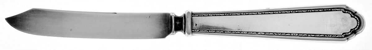William & Mary (Sterling, 1921, No Monos) Individual Fruit Knife with Silverplate Blade by Lunt Silver-1