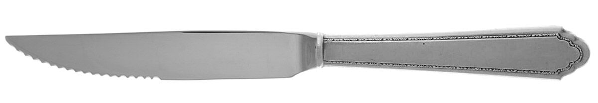 William & Mary (Sterling, 1921, No Monos) Steak Knife Individual Hollow, Serrate HC by Lunt Silver-1