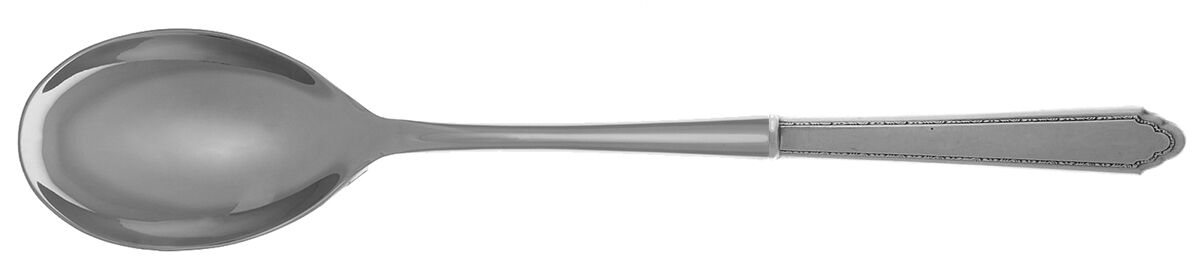 William & Mary (Sterling, 1921, No Monos) Dressing Spoon with Stainless Bowl HC by Lunt Silver-1
