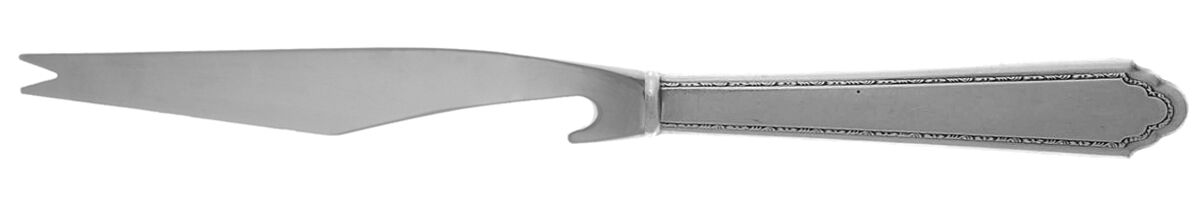 William & Mary (Sterling, 1921, No Monos) Bar Knife Serving with Stainless Blade HC by Lunt Silver-1