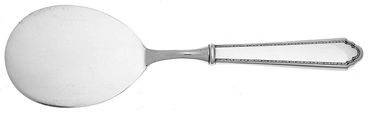 William & Mary (Sterling, 1921, No Monos) Pastry Server with Silverplate Blade by Lunt Silver-1