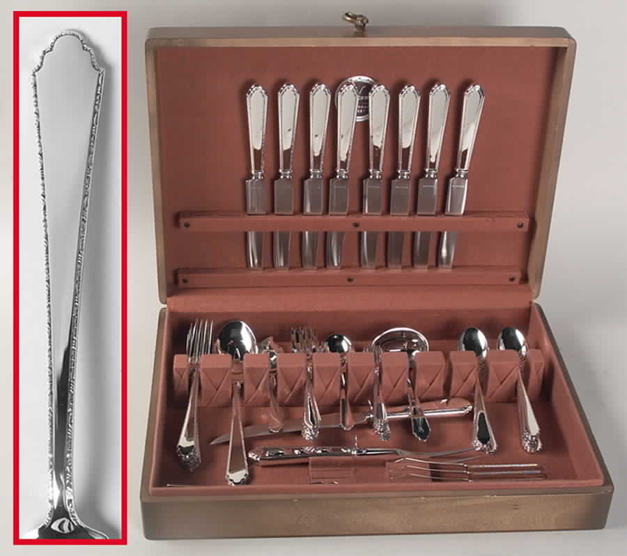William & Mary (Sterling, 1921, No Monos) 64 Piece Set by Lunt Silver-1