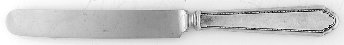 William & Mary (Sterling, 1921, No Monos) Blunt Hollow Handle Knife W/Bolster by Lunt Silver-1