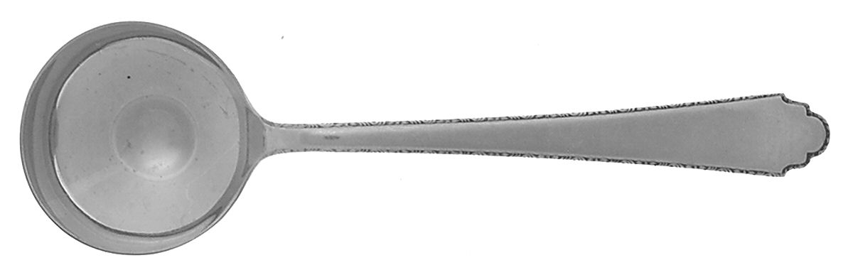 William & Mary (Sterling, 1921, No Monos) Round Bowl Soup Spoon (Bouillon) by Lunt Silver-1