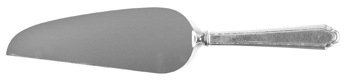 William & Mary (Sterling, 1921, No Monos) Pie & Cake Server with Stainless Blade by Lunt Silver-1