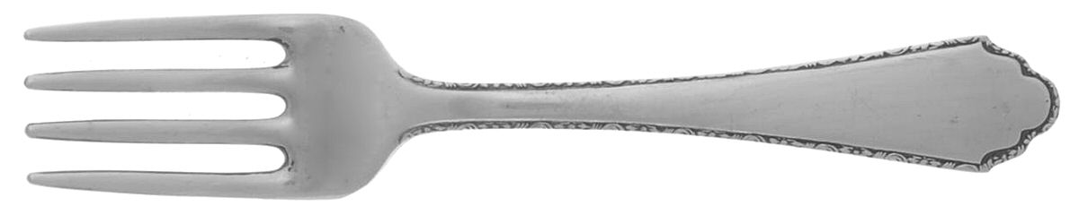 William & Mary (Sterling, 1921, No Monos) Baby Fork by Lunt Silver-1