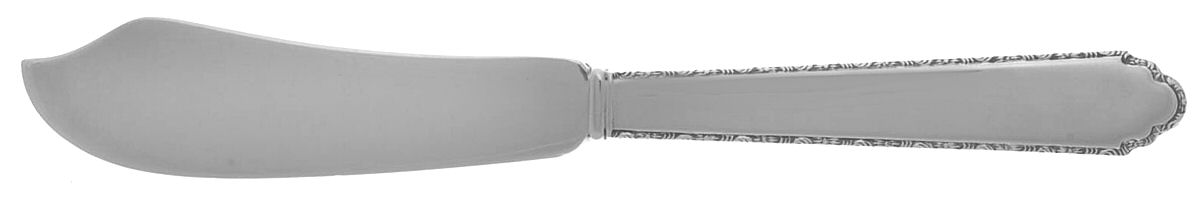 William & Mary (Sterling, 1921, No Monos) Flat Handle Butter Spreader by Lunt Silver-1