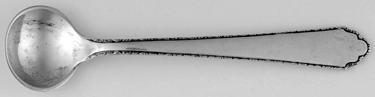 William & Mary (Sterling, 1921, No Monos) Master Salt Spoon by Lunt Silver-1