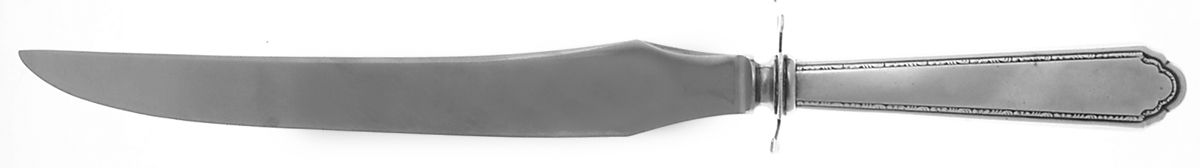 William & Mary (Sterling, 1921, No Monos) Large Stainless Blade Roast Carving Knife by Lunt Silver-1