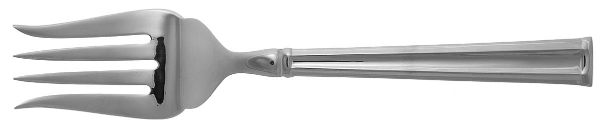 Andorra (Stainless) Medium Solid Cold Meat Serving Fork by Lenox-1