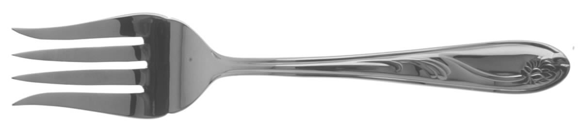 Poppies On Blue Medium Solid Cold Meat Serving Fork by Lenox-1