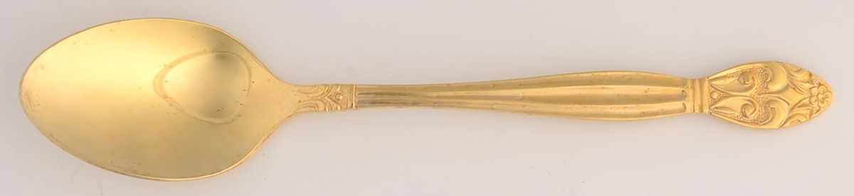 Rutherford (Gold Electroplate) Teaspoon by Lifetime-1