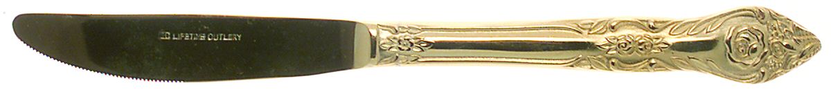 King's Inn (Gold Electroplate) Modern Solid Knife by Lifetime-1