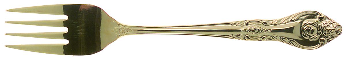 King's Inn (Gold Electroplate) Individual Salad Fork by Lifetime-1