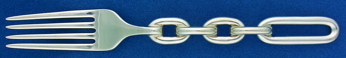 Chain Link (Sterling) Individual Salad Fork by Ralph Lauren Flatware-1