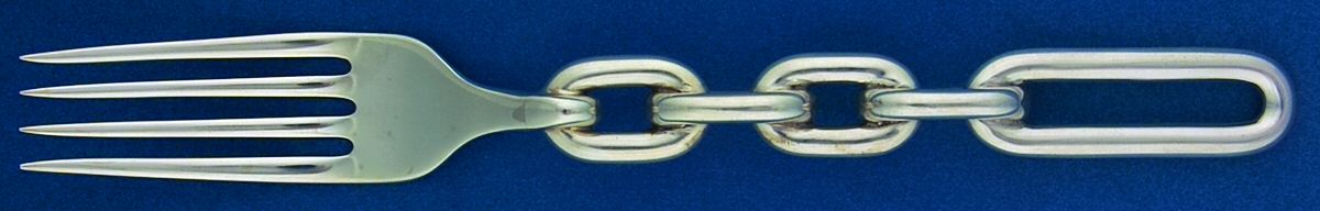 Chain Link (Sterling) Fork by Ralph Lauren Flatware-1