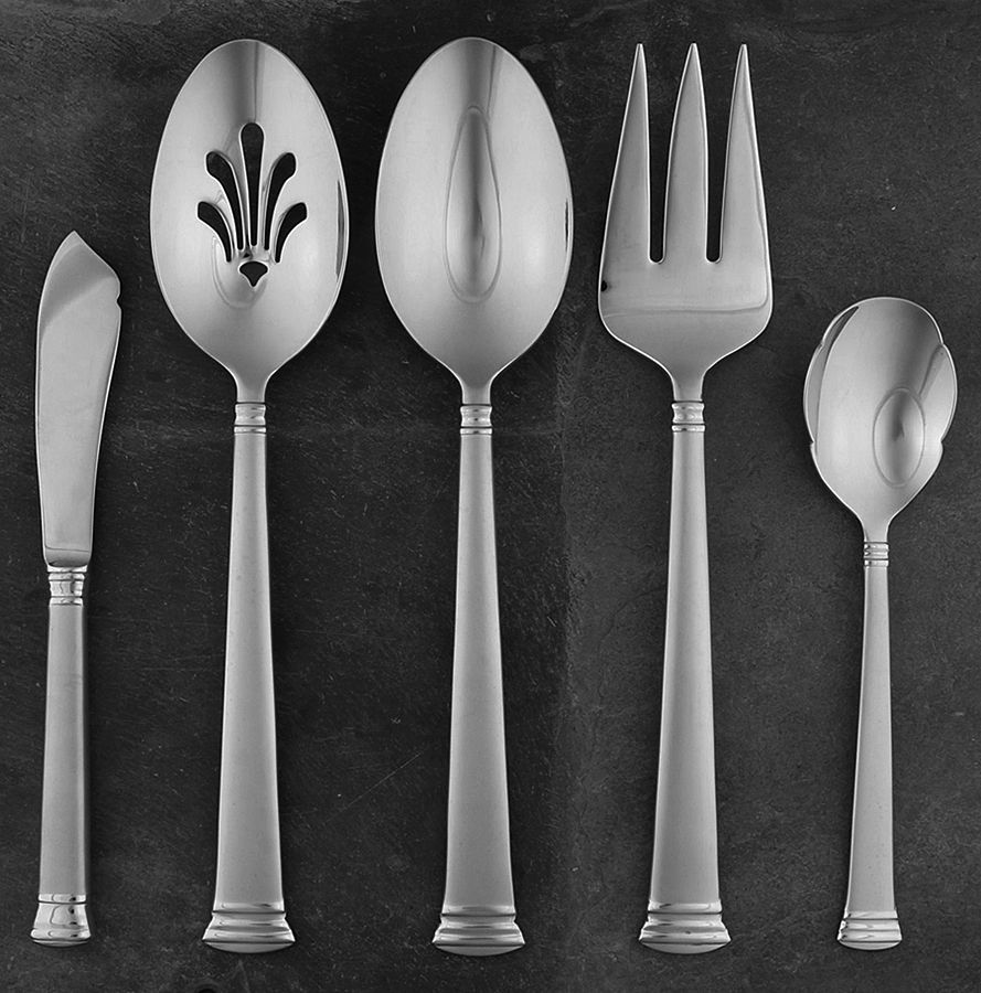 Eternal Frosted (Stainless) 5 Piece Hostess Set by Lenox-1