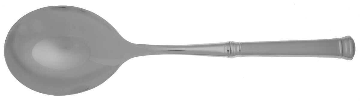 Eternal Frosted (Stainless) Casserole Spoon with Smooth Stainless Bowl HC by Lenox-1