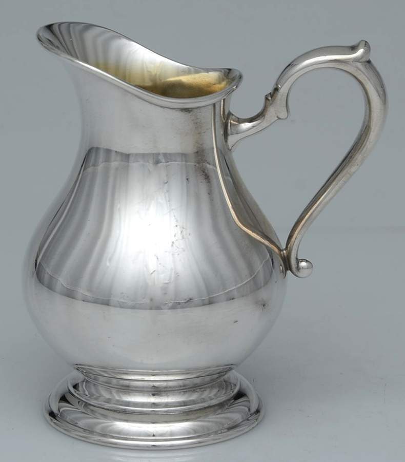 Mid Georgian (Sterling, Hollowware) Creamer by Lunt Silver-1