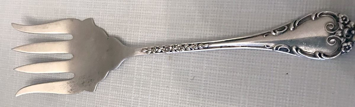 LUS6 (Sterling) Large Ramekin Fork by Lunt Silver-1