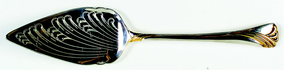 Kelly Gold (Silverplate) Solid Pastry Server by Lenox-1