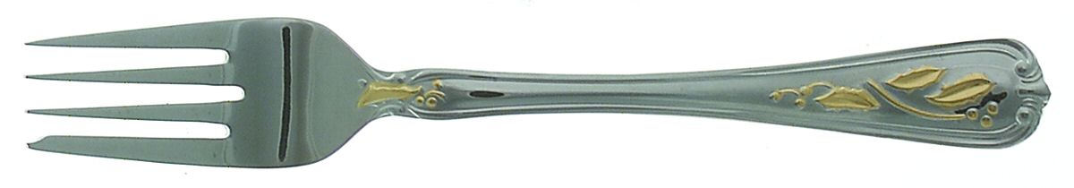 Golden Holiday (Stainless, Gold Acct) Individual Salad Fork by Lenox-1