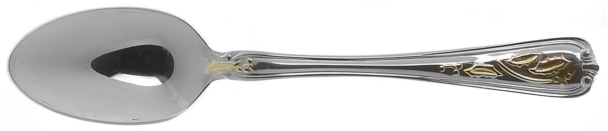 Golden Holiday (Stainless, Gold Acct) Place/Oval Soup Spoon by Lenox-1