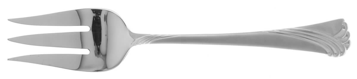 Kelly Frosted (Stainless) Medium Solid Cold Meat Serving Fork by Lenox-1