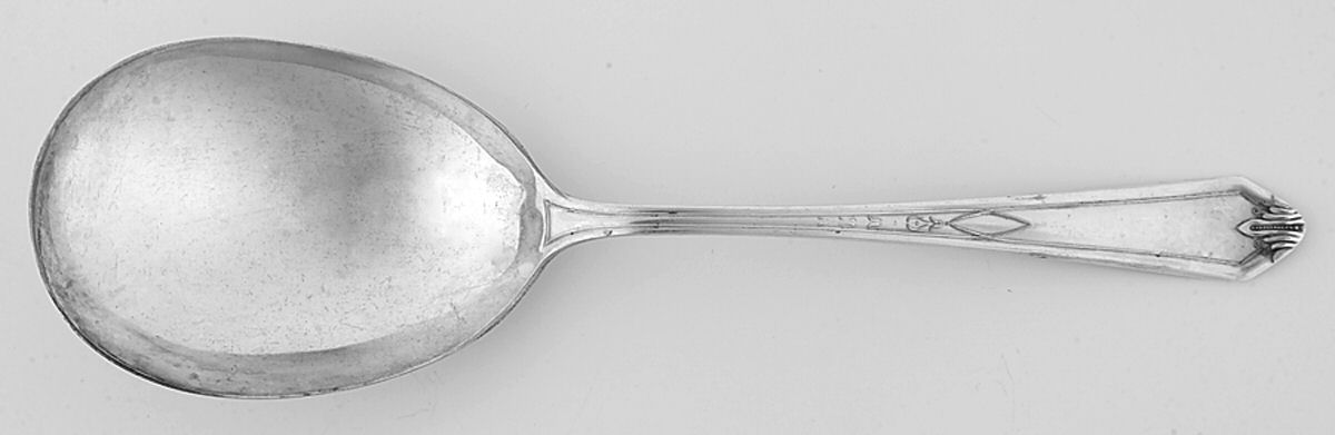 LAX1 (Silverplate) Solid Smooth Casserole Spoon by Lafayette-1