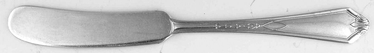 LAX1 (Silverplate) Flat Handle Butter Spreader by Lafayette-1