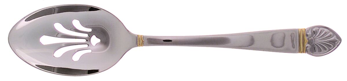 Courtyard Gold Pierced Tablespoon (Serving Spoon) by Lenox-1