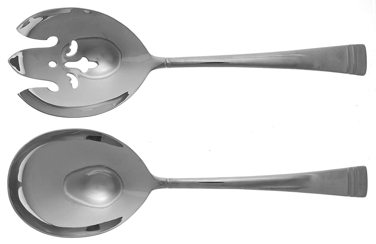 Federal Platinum (Stainless) 2 Piece Salad/Casserole Set, Solid Pieces by Lenox-1