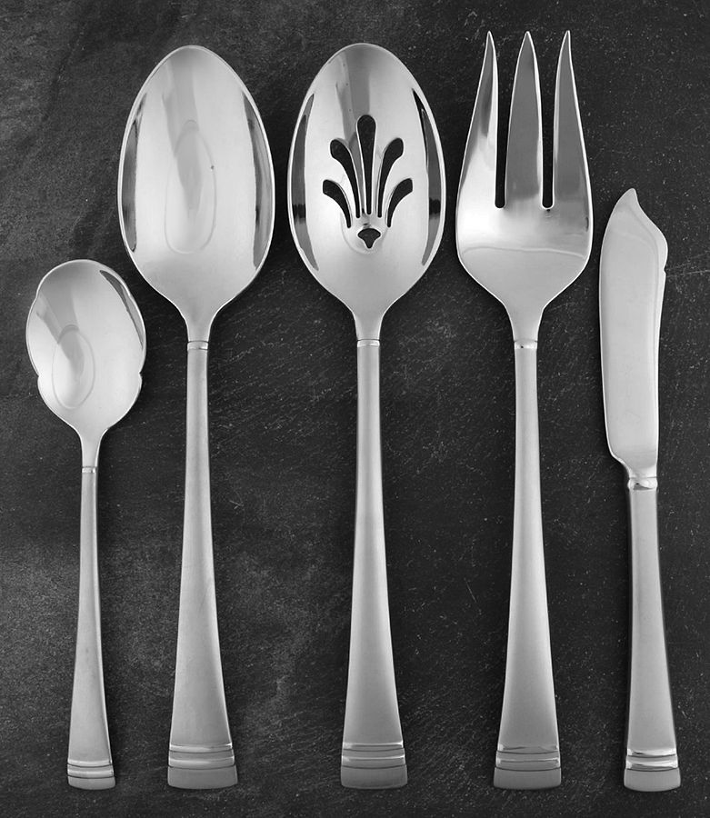 Federal Platinum Frosted  5 Piece Hostess Set by Lenox-1