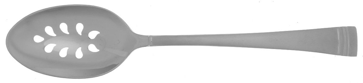 Federal Platinum Frosted  Pierced Tablespoon (Serving Spoon) HC by Lenox-1