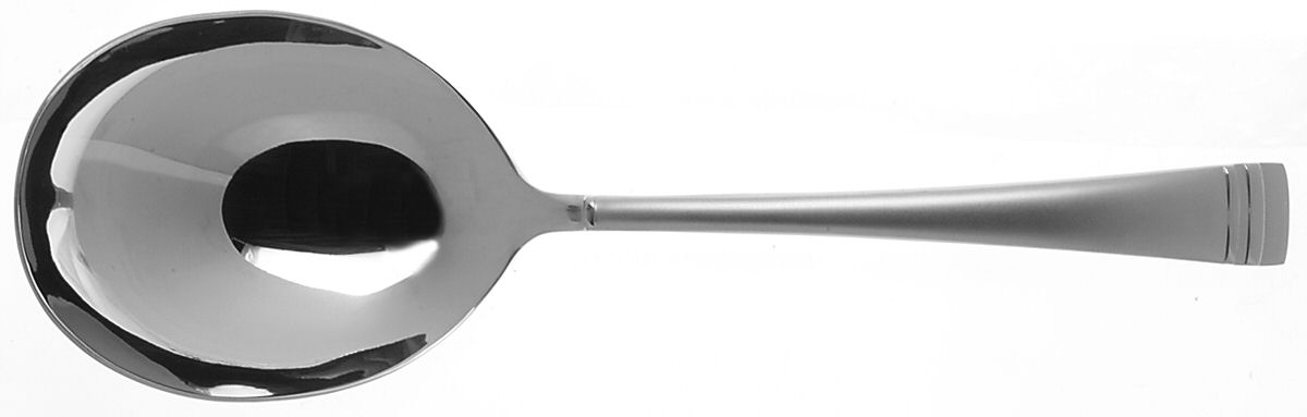 Federal Platinum Frosted  Solid Smooth Casserole Spoon by Lenox-1