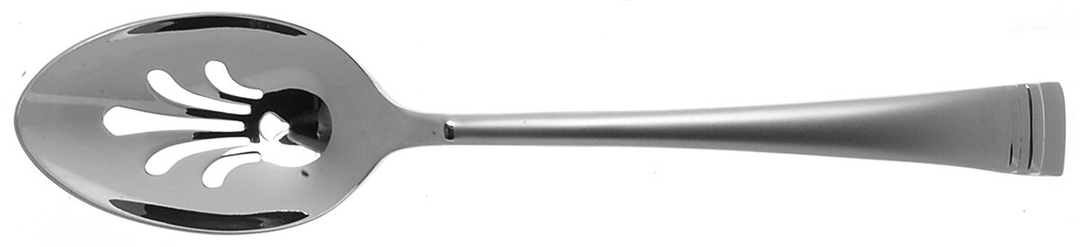 Federal Platinum Frosted  Pierced Tablespoon (Serving Spoon) by Lenox-1