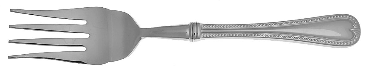 Vintage Jewel (Stainless, Glossy) Cold Meat Fork Large, Stainless Tines HC by Lenox-1