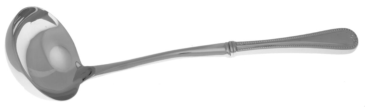 Vintage Jewel (Stainless, Glossy) Soup Ladle with Stainless Bowl HC by Lenox-1