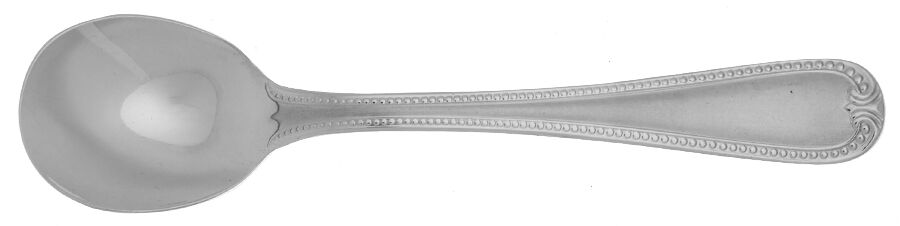 Vintage Jewel Frosted (Stainless) Round Bowl Soup Spoon (Cream Soup) HC by Lenox-1