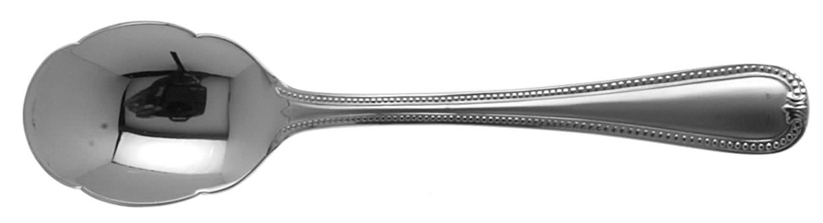 Vintage Jewel Frosted (Stainless) Sugar Shell Spoon by Lenox-1