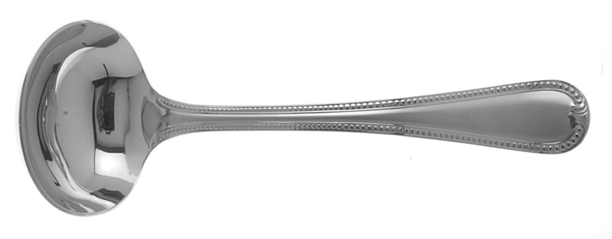 Vintage Jewel Frosted (Stainless) Solid Gravy Ladle by Lenox-1